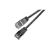SLIM Slimpatchkabel RJ-45 - RJ-45, Cat 6, U/FTP, 2 m, Schwarz SLIM Slimpatchkabel RJ-45 - RJ-45, Cat 6, U/FTP, 2 m, Schwarz