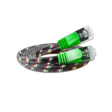 SLIM Slimpatchkabel RJ-45 - RJ-45, Cat 6, STP, 10 m, Grün SLIM Slimpatchkabel RJ-45 - RJ-45, Cat 6, STP, 10 m, Grün