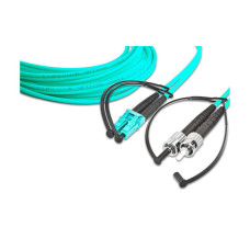 Lightwin LWL-Patchkabel Multimode LC – ST, OM3, Duplex, 1 m