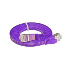 SLIM Slimpatchkabel RJ-45 - RJ-45, Cat 6, STP, 0.15 m, Violett SLIM Slimpatchkabel RJ-45 - RJ-45, Cat 6, STP, 0.15 m, Violett