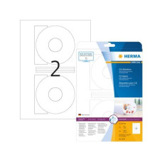 HERMA CD-Etiketten 5079 Ø 116 mm Weiss, 25 Blatt