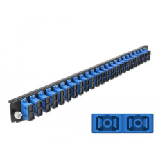 Delock Verteilerplatte Frontblende 24 Port SC Duplex OS2 SM blau