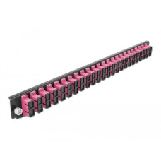 Delock Verteilerplatte Frontblende 24 Port SC Duplex OM4 MM violett