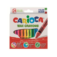 Carioca Wachsmalkreide Wax Ø 8 mm, 24 Stück, Mehrfarbig Carioca Wachsmalkreide Wax Ø 8 mm, 24 Stück, Mehrfarbig