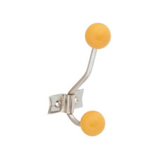 Tranquillo Wandhaken 2-fach, Retro, Gelb Tranquillo Wandhaken 2-fach, Retro, Gelb