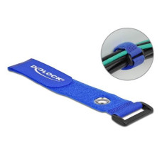 Delock Klettkabelbinder Blau 280 mm x 38 mm 3 Stück