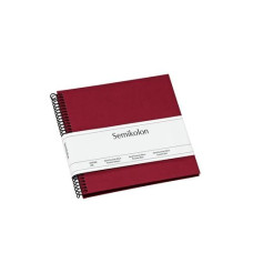 Semikolon Fotoalbum 17 x 17 cm Bordeaux, 20  schwarze Seiten