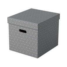 Leitz Aufbewahrungsbox Esselte Home Cube Gross, 3 Stück, Grau Leitz Aufbewahrungsbox Esselte Home Cube Gross, 3 Stück, Grau