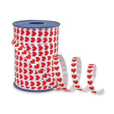 Pattberg Geschenkband Honeymoon 1 cm x 250 m, Rot/Weiss
