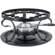 Kadastar Fondue-Rechaud Traditional Ø 21 cm, Schwarz/Silber Kadastar Fondue-Rechaud Traditional Ø 21 cm, Schwarz/Silber