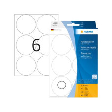 HERMA Vielzweck-Etiketten 2280 Weiss Ø 50 mm, 32 Blatt