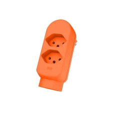 Max Hauri Mehrfachstecker maxADAPT BS 2 + 1 x T13, Fl-Orange Max Hauri Mehrfachstecker maxADAPT BS 2 + 1 x T13, Fl-Orange