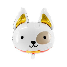 Partydeco Folienballon Gold/Weiss