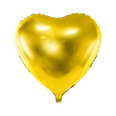 Partydeco Folienballon Herz Gold