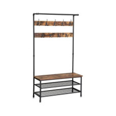 VASAGLE Garderobenständer mit Schuhablage 100 x 182 cm