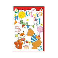 Braun + Company Glückwunschkarte Kindergeburtstag 11.5 x17 cm, inkl. Couvert Braun + Company Glückwunschkarte Kindergeburtstag 11.5 x17 cm, inkl. Couvert