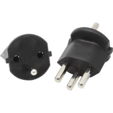Max Hauri Fixadapter Schuko – Typ 23 Schwarz