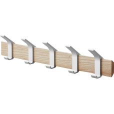 Yamazaki Garderobenleiste Rin 5 Haken, Braun/Silber