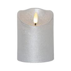 Star Trading LED-Kerze Flamme Rustic, Ø 7.5 x 10 cm, Silber Star Trading LED-Kerze Flamme Rustic, Ø 7.5 x 10 cm, Silber