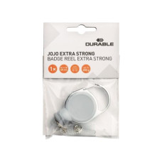 DURABLE Ausweishalter Jojo Extra Strong mit Clip, Grau