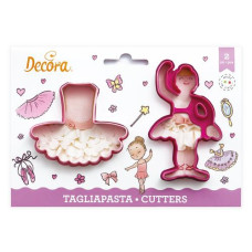 Decora Guetzli-Ausstecher-Set 2 Stück, Ballerina mit Tütü