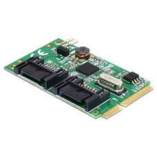 Delock Host Bus Adapter Mini-PCIe - SATA3, 2Port Controller