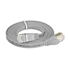 SLIM Slimpatchkabel  Cat 6, STP, 0.5 m, Grau