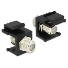 Delock Keystone-Modul Typ F, Schwarz Delock Keystone-Modul Typ F, Schwarz