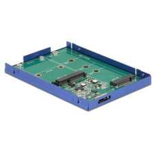 Delock 2.5-Einbaurahmen USB 3.1 für M.2/mSATA-Module Delock 2.5-Einbaurahmen USB 3.1 für M.2/mSATA-Module
