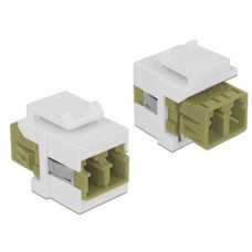 Delock Keystone-Modul LWL Multimode Duplex LC-LC, OM2