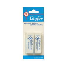 Läufer Radiergummi Soft 121 2 Stück, Weiss Läufer Radiergummi Soft 121 2 Stück, Weiss