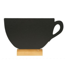 Securit Tischkreidetafel Silhouette Cup Hellbraun/Schwarz