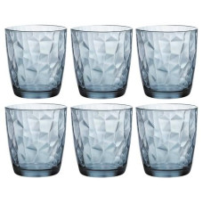 Bormioli Rocco Whiskyglas Diamond 300 ml, 6 Stück, Blau