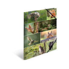 HERMA Gummibandmappe Waldtiere A3, Mehrfarbig HERMA Gummibandmappe Waldtiere A3, Mehrfarbig