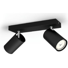 Philips Aufbauspot Kosipo, 2 x GU10, 5.5 W, Schwarz