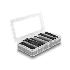 Delock Schrumpfschlauch Sortimentsbox, schwarz, 122-teilig Delock Schrumpfschlauch Sortimentsbox, schwarz, 122-teilig