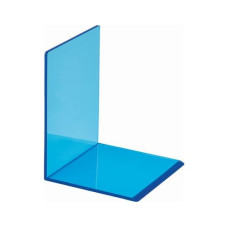 Maul Buchstütze aus Acryl Neon 10 x 10 x 13 cm, Blau, 2 Stk.