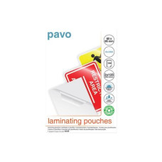 Pavo Laminierfolie 65 x 95 mm, 125 µm, 100 Stück, Wasserdicht Pavo Laminierfolie 65 x 95 mm, 125 µm, 100 Stück, Wasserdicht