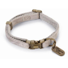 Designed by Lotte Katzenhalsband Velura Grau