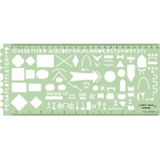 Linex Schablone taktische Zeichen transparent/grün