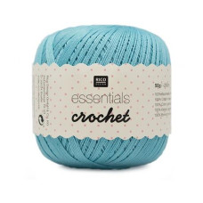 Rico Design Häkel- und Strickgarn Essentials Crochet 50 g, Türkis Rico Design Häkel- und Strickgarn Essentials Crochet 50 g, Türkis