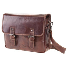 Alpenleder Kamera-Tasche Reporter Braun