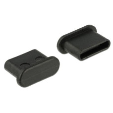 Delock Blindstecker USB-C 10 Stück Schwarz