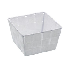 Wenko Aufbewahrungskorb Adria Mini Square 14 x 14 x 9 cm, Weiss