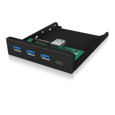 ICY BOX Front Panel IB-HUB1418-i3 USB 3.0 Type-A/Type-C Hub 3.5