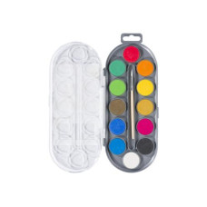 Bruynzeel Wasserfarbe Standard 12er-Set, Mehrfarbig
