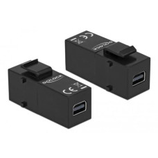 Delock Keystone-Modul Mini-Displayport - Mini-Displayport Schwarz Delock Keystone-Modul Mini-Displayport - Mini-Displayport Schwarz
