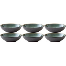 Bitz Suppen- & Pastateller Ø 20 cm, 6 Stück, Schwarz/Grün Bitz Suppen- & Pastateller Ø 20 cm, 6 Stück, Schwarz/Grün