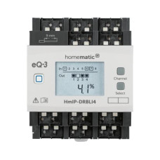 Homematic IP Smart Home Funk-Jalousieaktor für Hutschienenmontage 4-fach