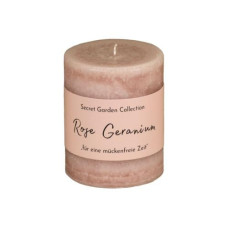 Schulthess Kerzen Anti-Mücken-Kerze Secret Garden Rose Geranium 8 cm
